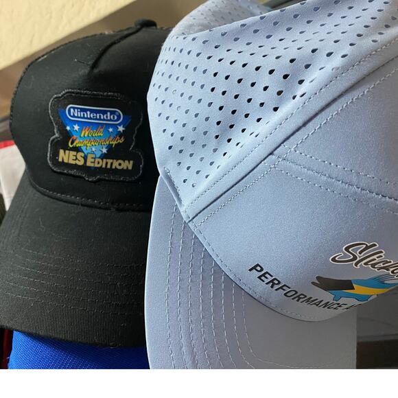 Slicker Beaut Shaka Light Blue Performance Cap Perforated Mesh Adjustable Hat - Picture 10 of 10